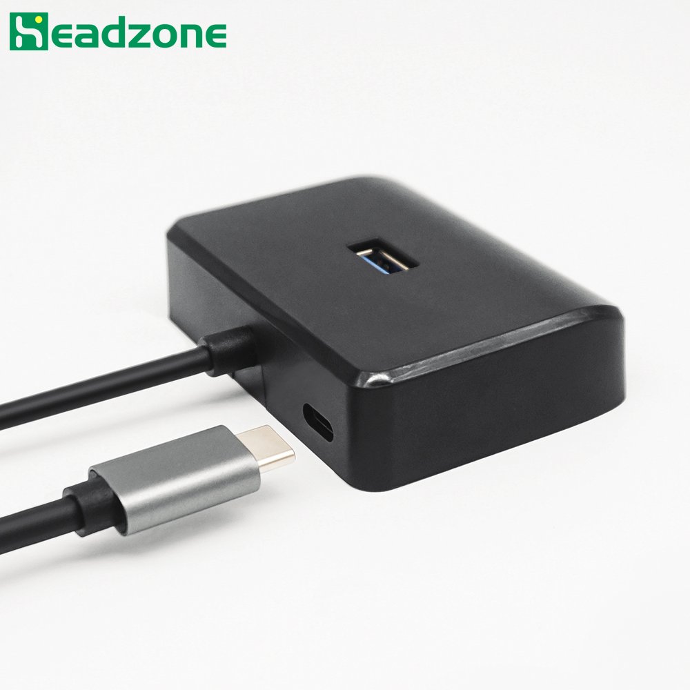 Portable with 4 USB HUB For U-Disk Hard disk Keyboard Gamepad Mouse Printer Controller Type-C