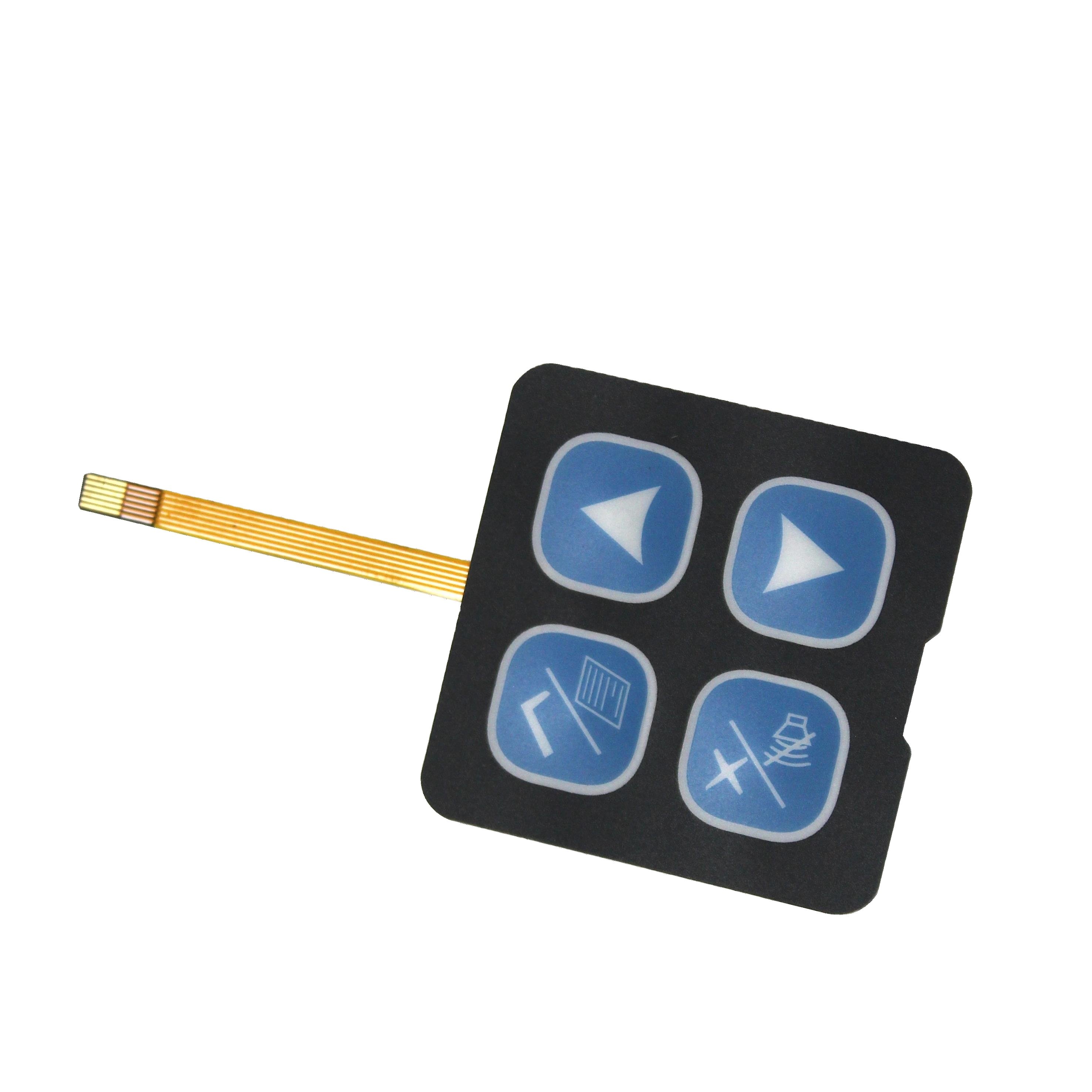 12 Keys Manufacturer Control keypad with LED backlit Factory price Waterproof Metal Dome Stainless steel plate Control panel