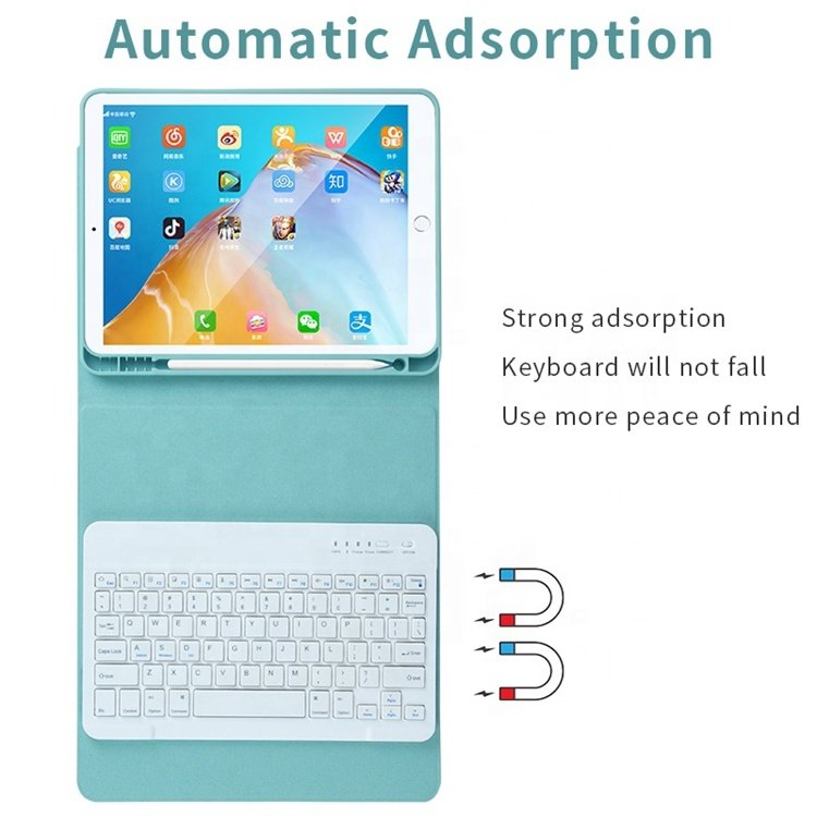 Keyboard Case For iPad 10.2/10.5 Magnetic Case For iPad 10.9/11 Shockproof Protection Cover with Pencil Holder
