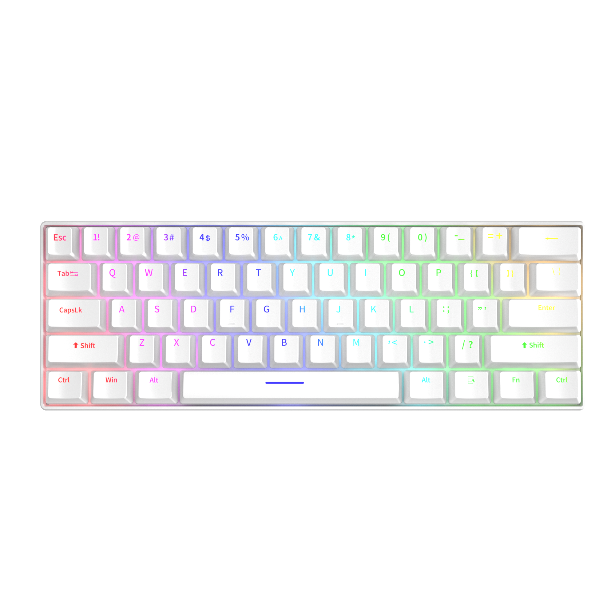 61 Key Low Price Mini Backlit Mechanical Gaming Keyboard Custom Wireless Electronics Rechargeable Notebook Desktop Diy Pc Wired