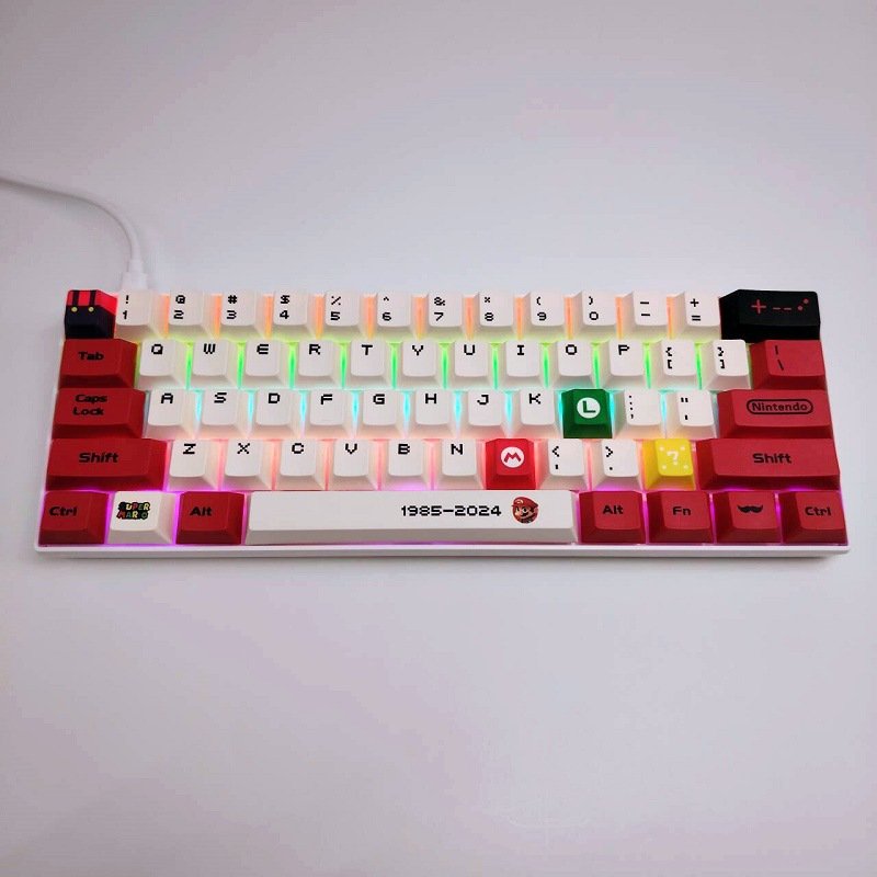 61 Key Low Price Mini Backlit Mechanical Gaming Keyboard Custom Wireless Electronics Rechargeable Notebook Desktop Diy Pc Wired