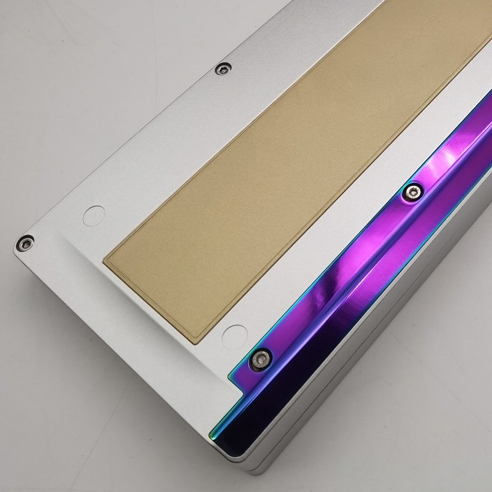 Sliver Anode Cnc Machining Aluminium Stainless Steel Keyboard Cover Parts Mechanical Keyboard Cnc Custom Keyboard Supplier