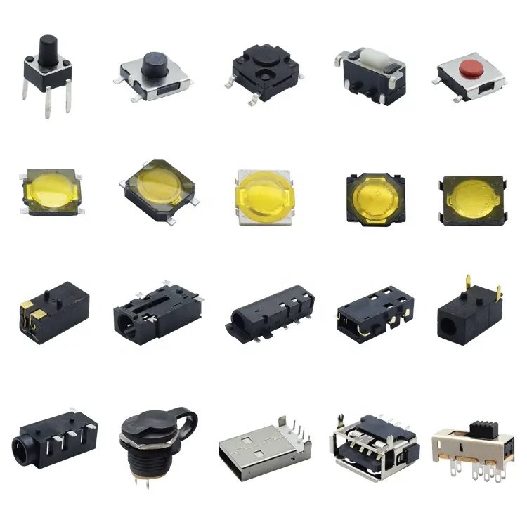 4.5x4.5 6x6 8x8 12x12 Momentary Tactile Switch Push Buttons Smd Smt Dip Tact Switch Micro Switch For Pcb