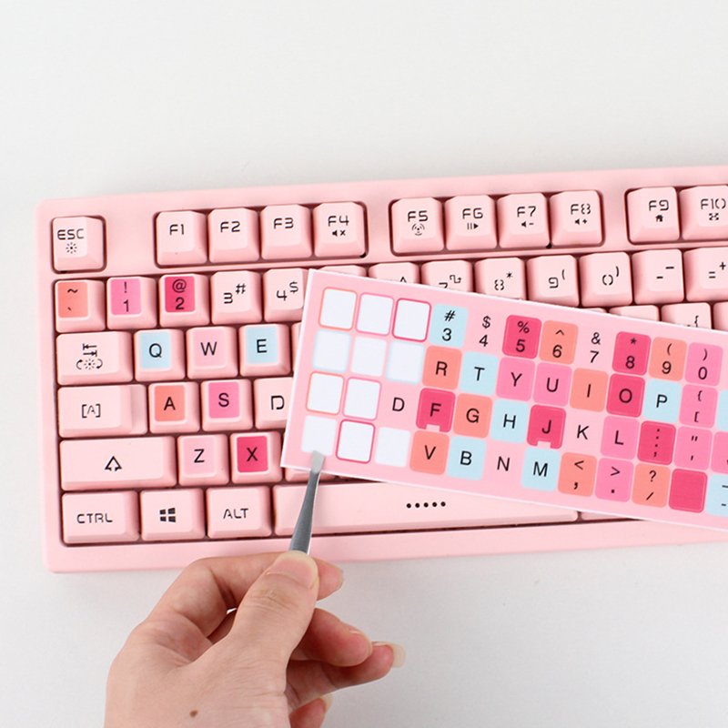 Luminous Key Sticker Laptop Computer Keyboard PVC English Russian Spanish French Portuguese Deutsch Single Protective Stickers