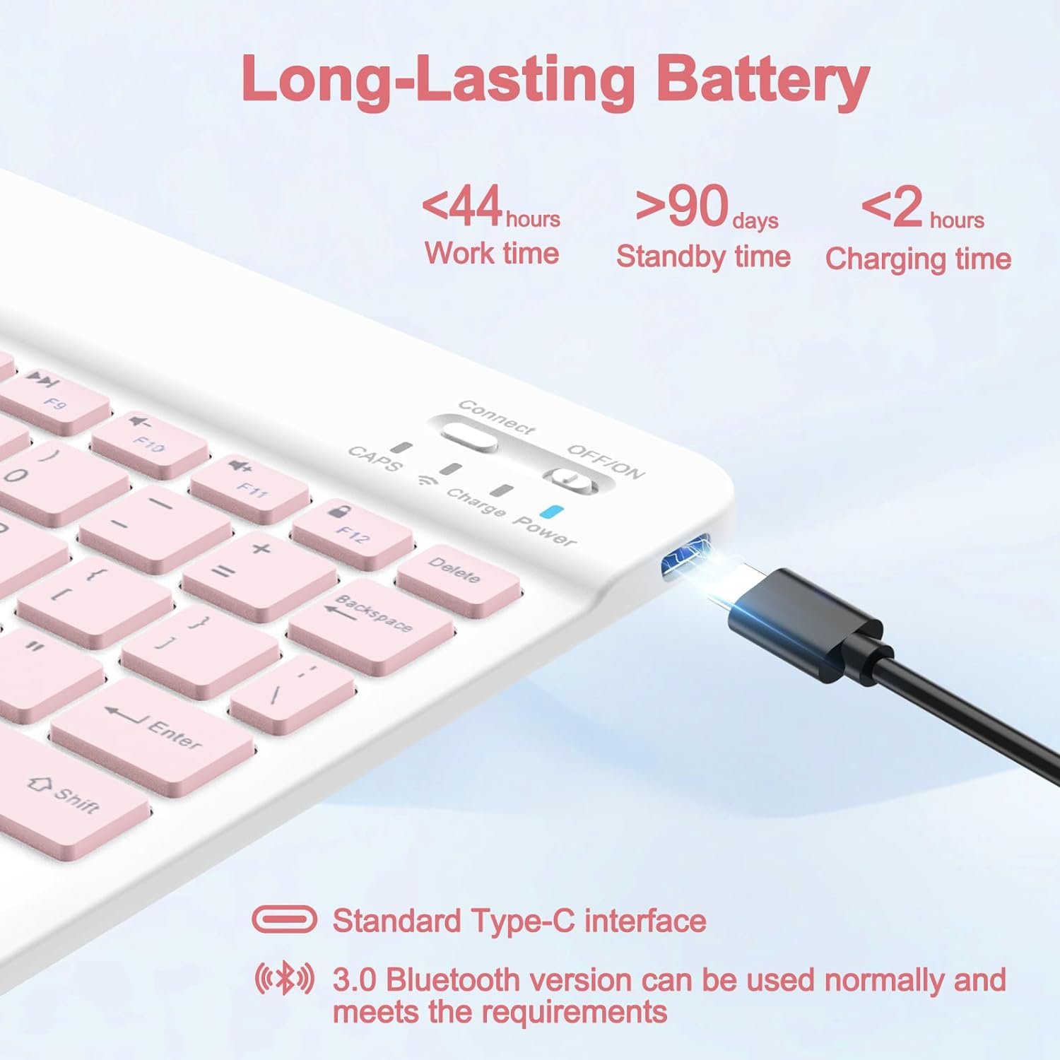 Slim Stand Magnetic Detachable Wireless Keyboard Cover Case For Samsung Galaxy Tab A9 Plus 11 Inch 2023 Model with S Pen Holder