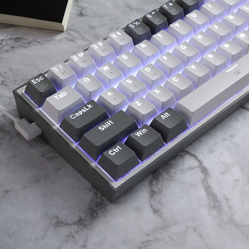 E-YOOSO Redragon K617 60% Gaming Mechanical Wired Keyboards RGB Backlight Gaming Keyboards gaming computer hardware & software