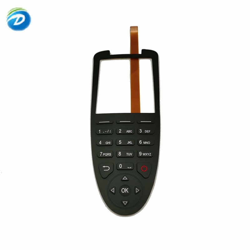 Deson Customized LED Keyboard with Transparent Window for Light Transmittance Waterproof Rubber Membrane Panel