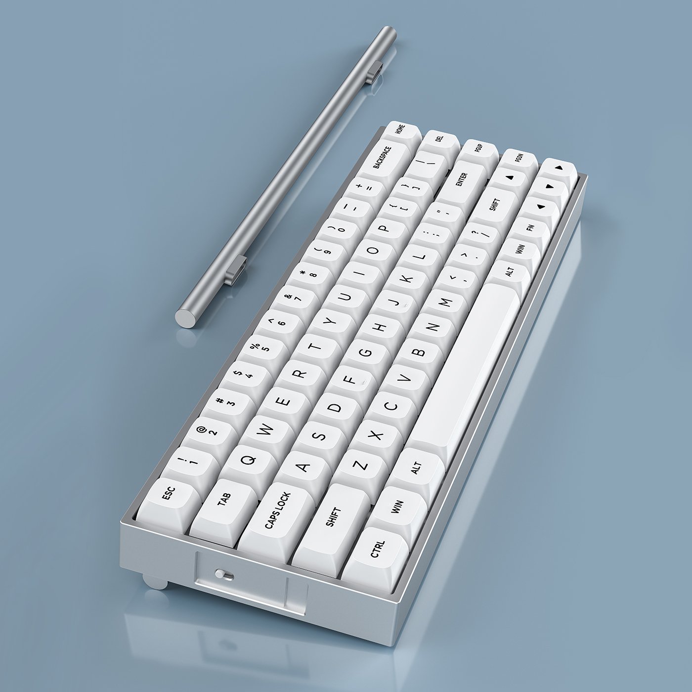 61 Keys Gateron Switch Luxury Aluminium Mechanical Keyboard PBT Keycaps RGB Backlight Wireless Gaming Mechanical Keyboard
