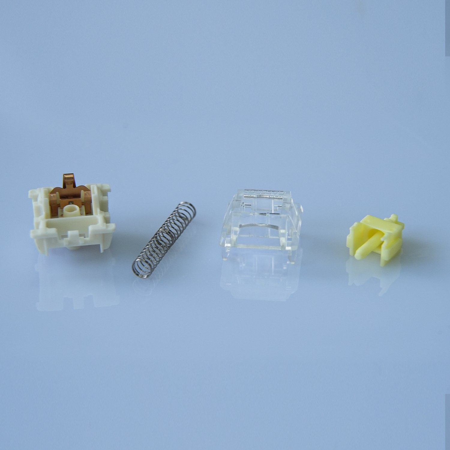 Gateron Jupiter Switch Banana 5 pin Prelubed Tactile 59gf double stage spring RGB DIY hot swap gaming mechanical keyboard switch