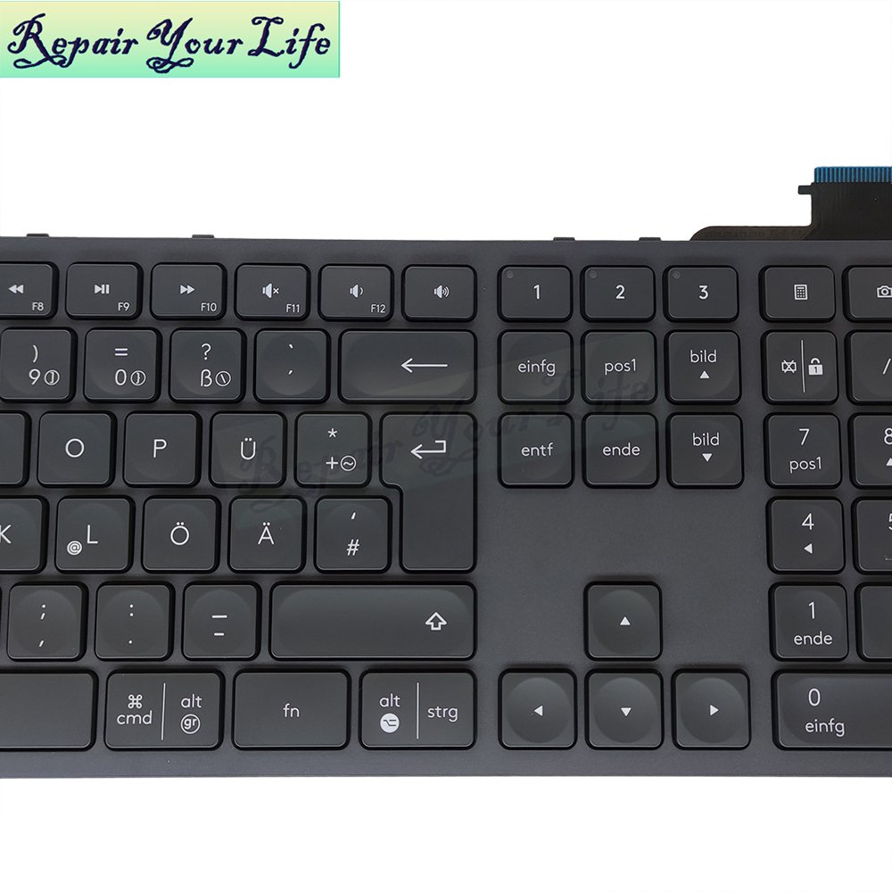 GR Logitech Craft Wireless Keyboard Bluetooth Connection Multi-Device Connection Switch LTM17A36D09E41 Germany Black Keyboard