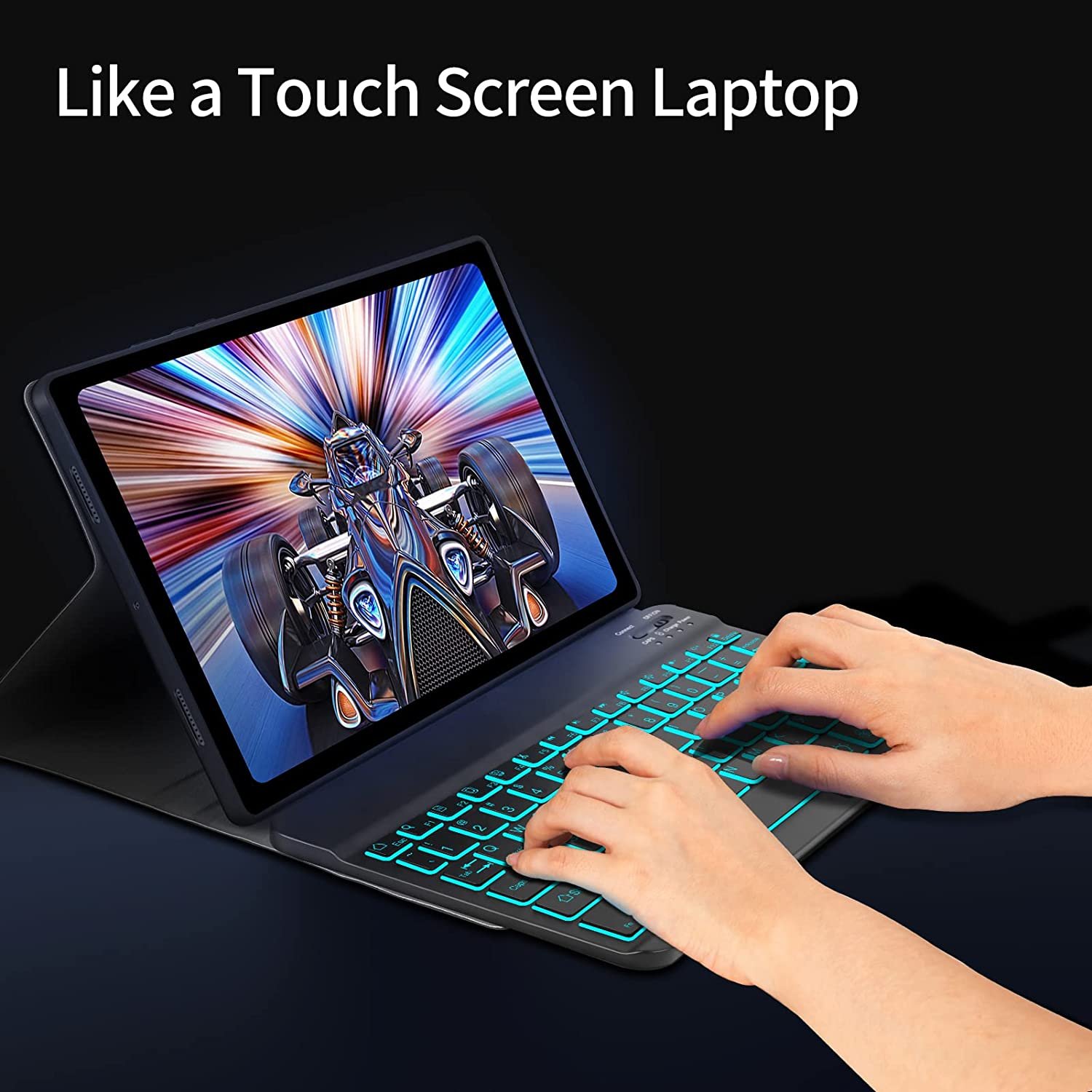 Wireless Bt Keyboard Cover Sm- X200 X205 X207 Tablet Protective Case Leather Shell For Samsung Galaxy Tab A8 10.5 Inch