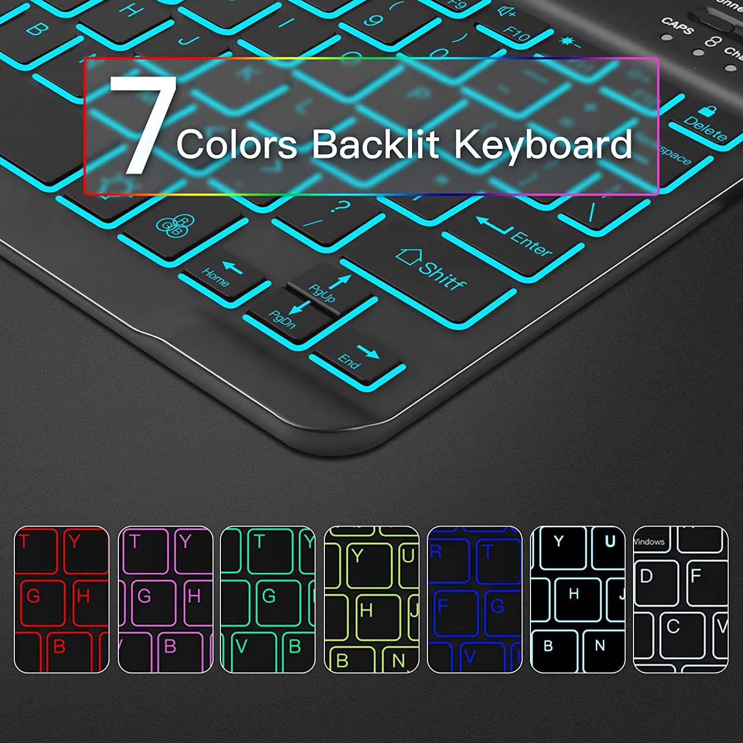 Wireless Bt Keyboard Cover Sm- X200 X205 X207 Tablet Protective Case Leather Shell For Samsung Galaxy Tab A8 10.5 Inch