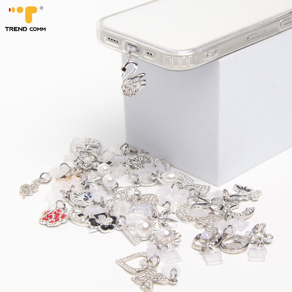 Decorative Anti-Dust Charging Plug Phone Cover DIY Mobile Phone Decoration Accessory
