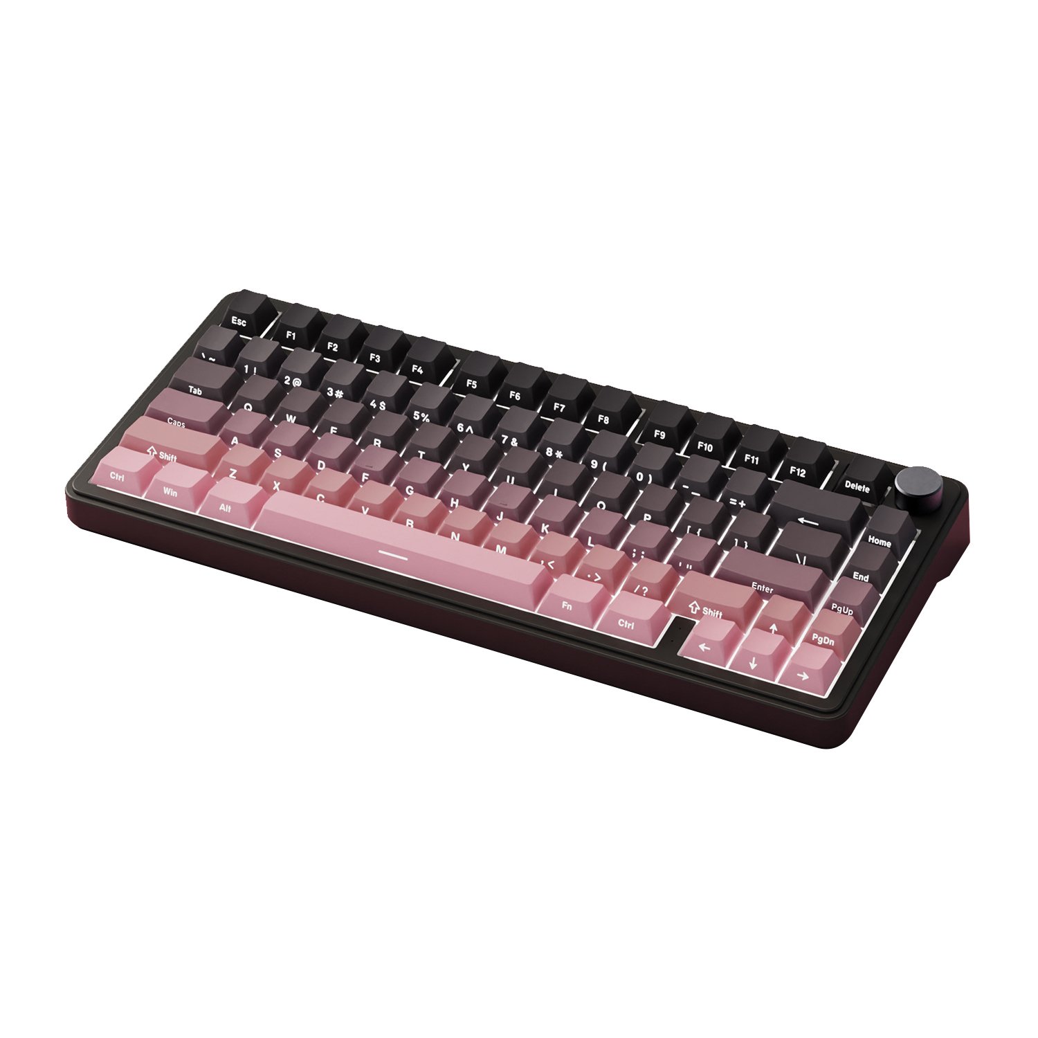 75% Gradient Side Print Keycaps 3 Mode RGB Wired 2.4G Wireless Gaming Mechanical Keyboard