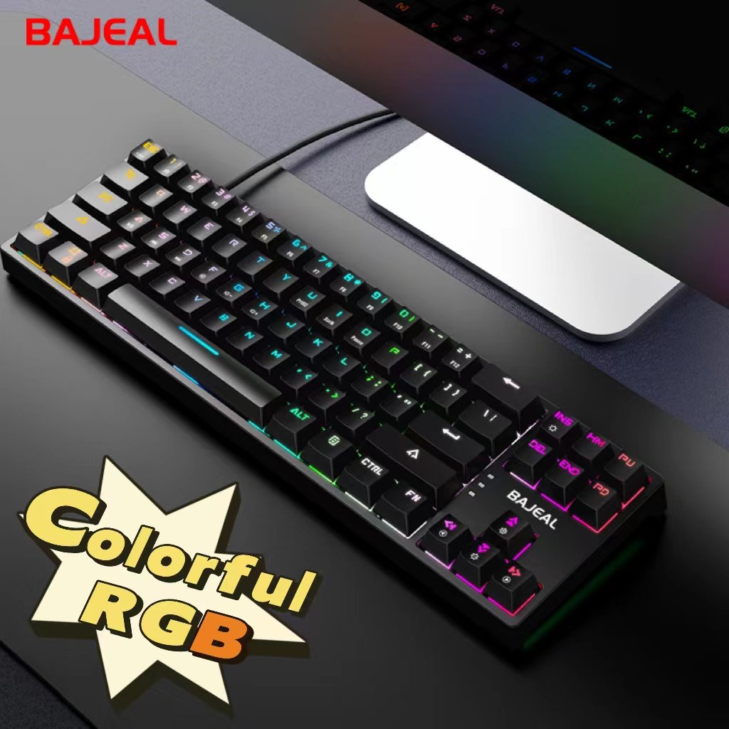 Bajeal K71 71key wired Type-c mechanical keyboard RGB Support hot swap gaming mechanical keyboard