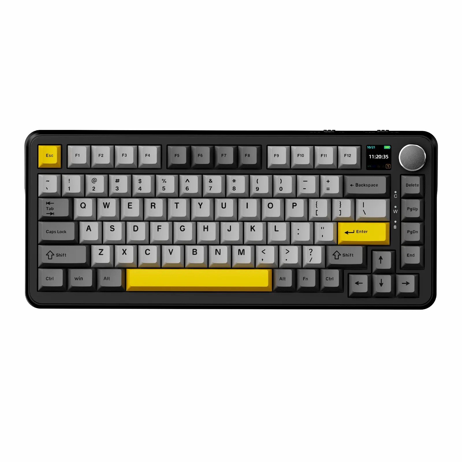 New Arrived Ajazz AK820MAX 75% Gasket Gaming BT Wired USB RGB 2.4G Wireless Mechanical keyboard with Screen