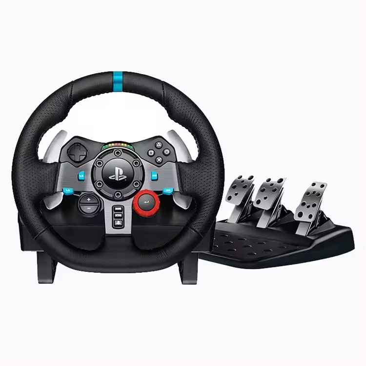 company Price For The New V9 Vibration Gaming Racing Wheel Set 900 Degree Racing Steering Wheel With Pedal And Gear Stick
