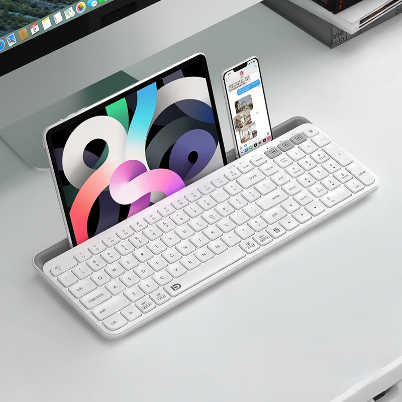 FD OEM K912T Wireless Multi Device Keyboard for Windows macOS PadOS Android or Chrome OS BT5.0 Compact Compatible