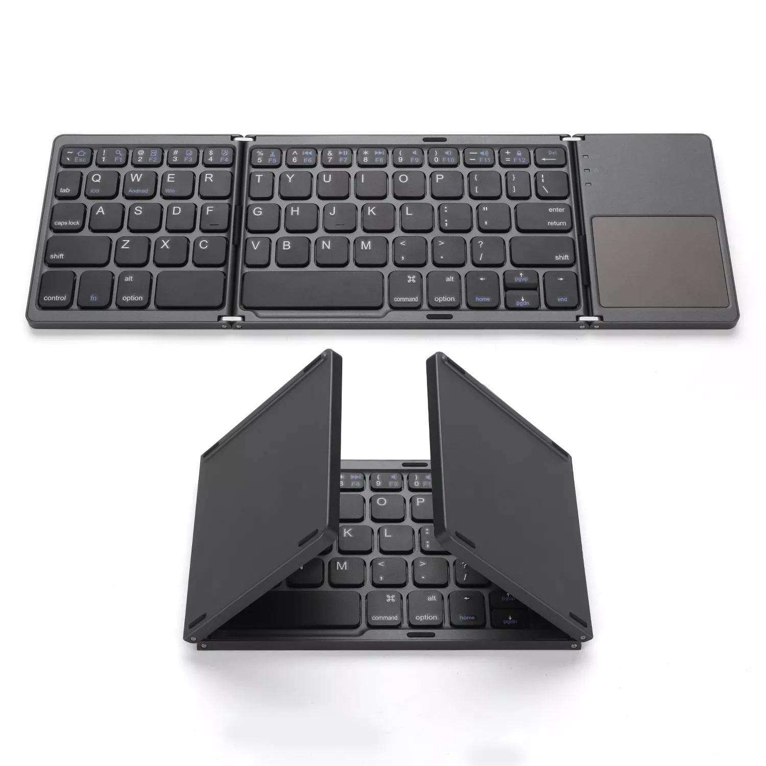 2023 Type C B033 Shortcut Mini Wireless Portable Bluetooth Folding Foldable Keyboard for Mobile Phones and Tablet