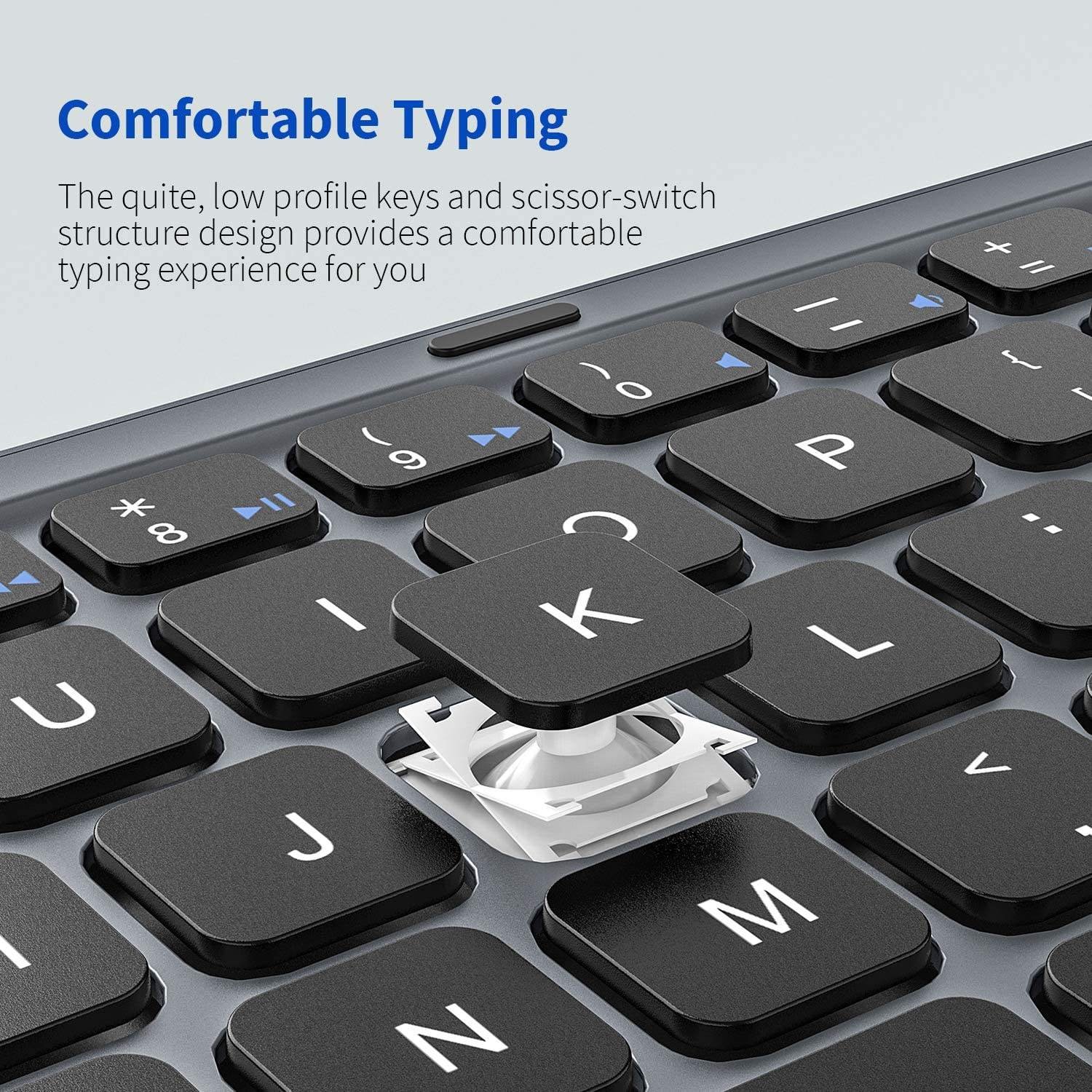 2023 Type C B033 Shortcut Mini Wireless Portable Bluetooth Folding Foldable Keyboard for Mobile Phones and Tablet