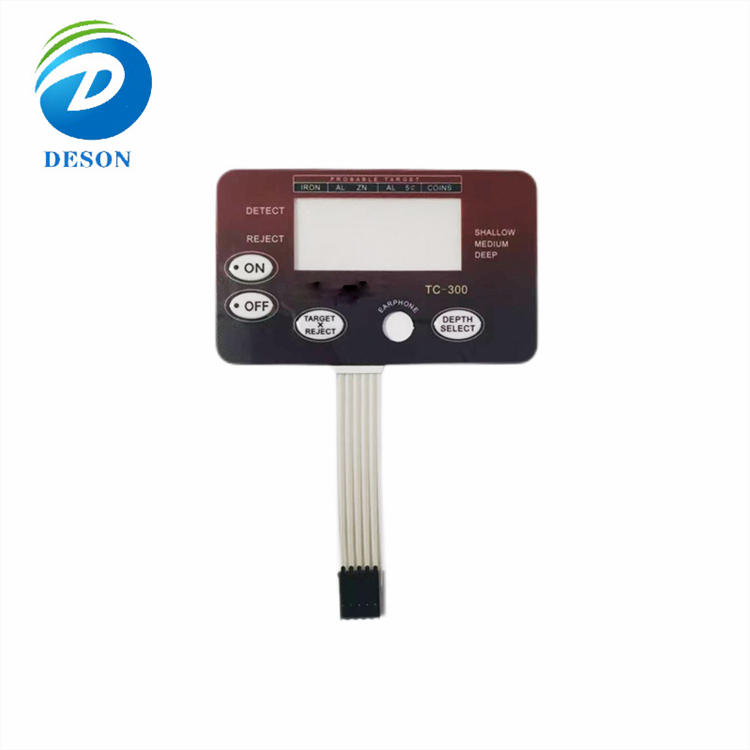 Deson Custom Waterproof Durable Led Lgf Flexible Membrane Switch Backlight Panel Keypad Keyboard polycarbonate keypad