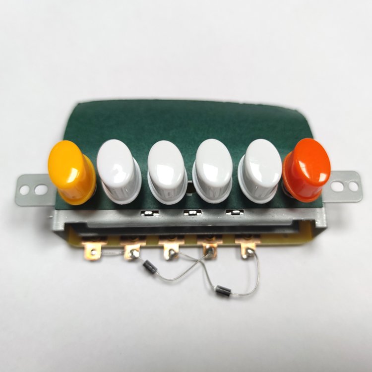 High Durability Home Appliances Electric Fan Parts 6Position Push Button Keyboard Switch