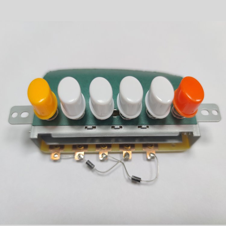 High Durability Home Appliances Electric Fan Parts 6Position Push Button Keyboard Switch