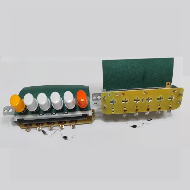 High Durability Home Appliances Electric Fan Parts 6Position Push Button Keyboard Switch