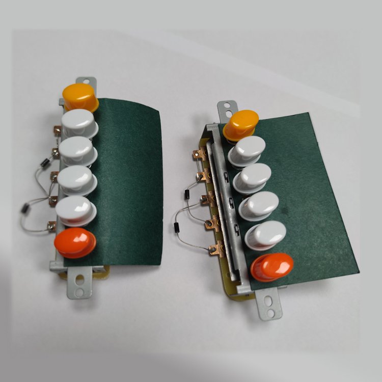 High Durability Home Appliances Electric Fan Parts 6Position Push Button Keyboard Switch