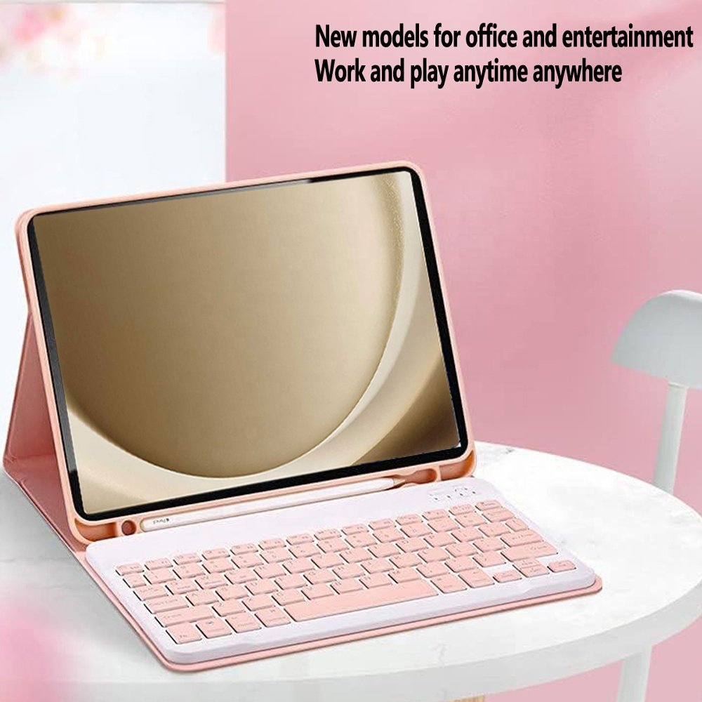 Wireless Keyboard Custom Language SM X110 X115 X210 X215 X216 Cover Pen Slot For Samsung Galaxy Tab A9/A9 Plus Case Keyboard