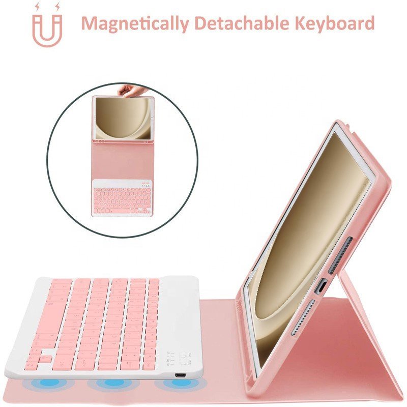 Wireless Keyboard Custom Language SM X110 X115 X210 X215 X216 Cover Pen Slot For Samsung Galaxy Tab A9/A9 Plus Case Keyboard