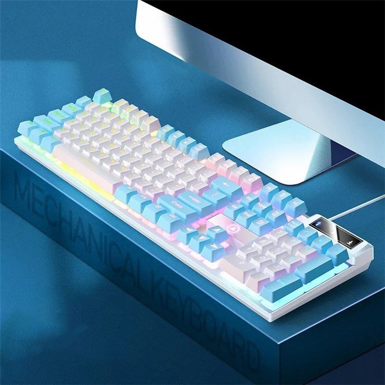 YINDIAO K500 Backlit Wired Gaming Keyboard Ambient Light Home Computer Keyboard