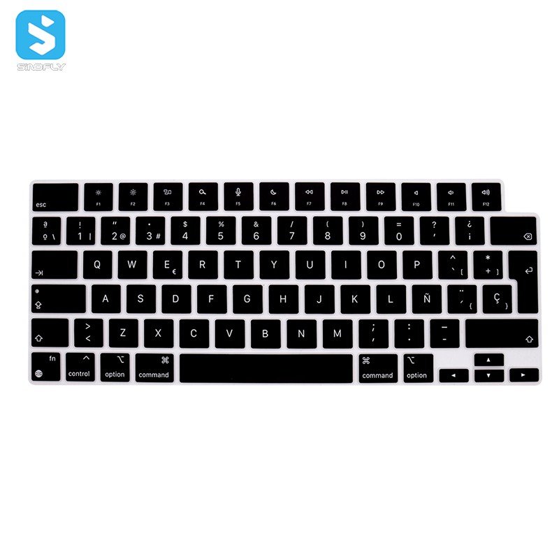 European standard English Spanish Arabic keyboard cover for Macbook Pro 16 A2485 Pro 14inch 2021(A2442) laptop keyboard cover