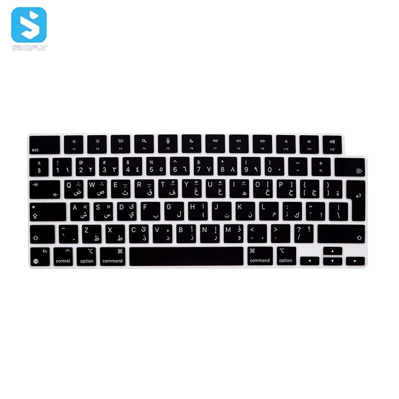European standard English Spanish Arabic keyboard cover for Macbook Pro 16 A2485 Pro 14inch 2021(A2442) laptop keyboard cover