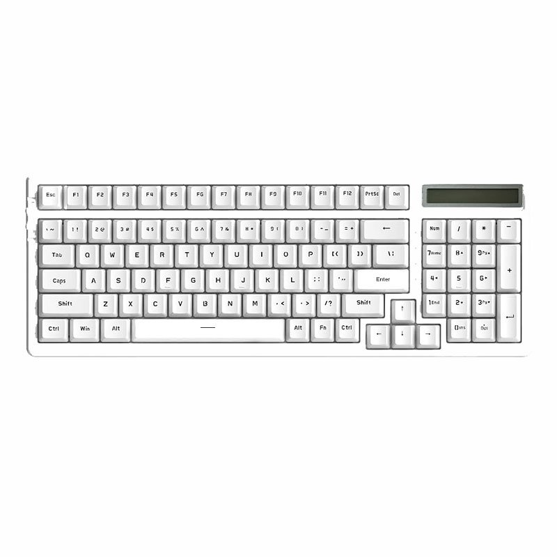 Custom 96 Keys Wired Or Wireless Bluetooth Three Mode Hot Swappable Mechanical Keyboard Cum Corpuscle Calculator