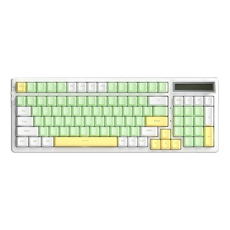 Custom 96 Keys Wired Or Wireless Bluetooth Three Mode Hot Swappable Mechanical Keyboard Cum Corpuscle Calculator