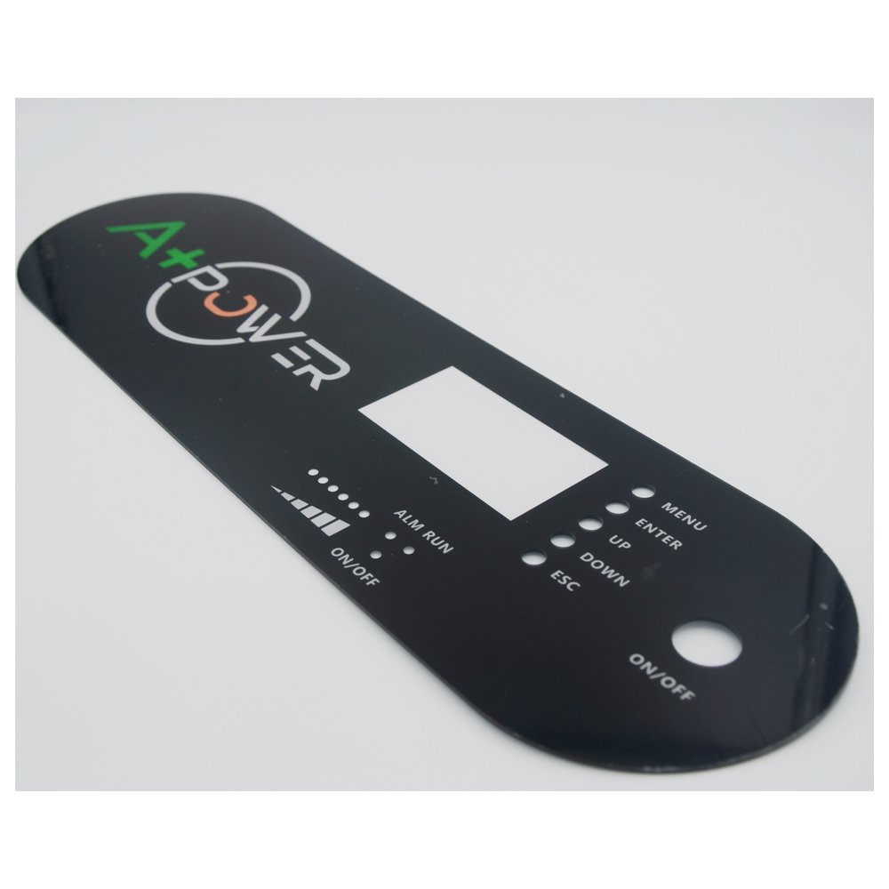 China Factory Made Machine Front Panel Membrane Keyboard Cover Adhesive Sticker Window Graphic Overlay Arylic Front Panel