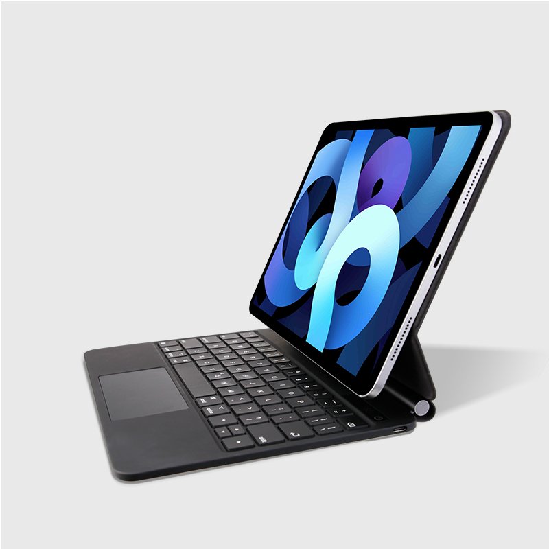 Custom Smart Trackpad Magic Keyboard Wireless Arabic English Keyboard Case for iPad Air 4/5 & 11 / 12.9 inch 2018 - 2022
