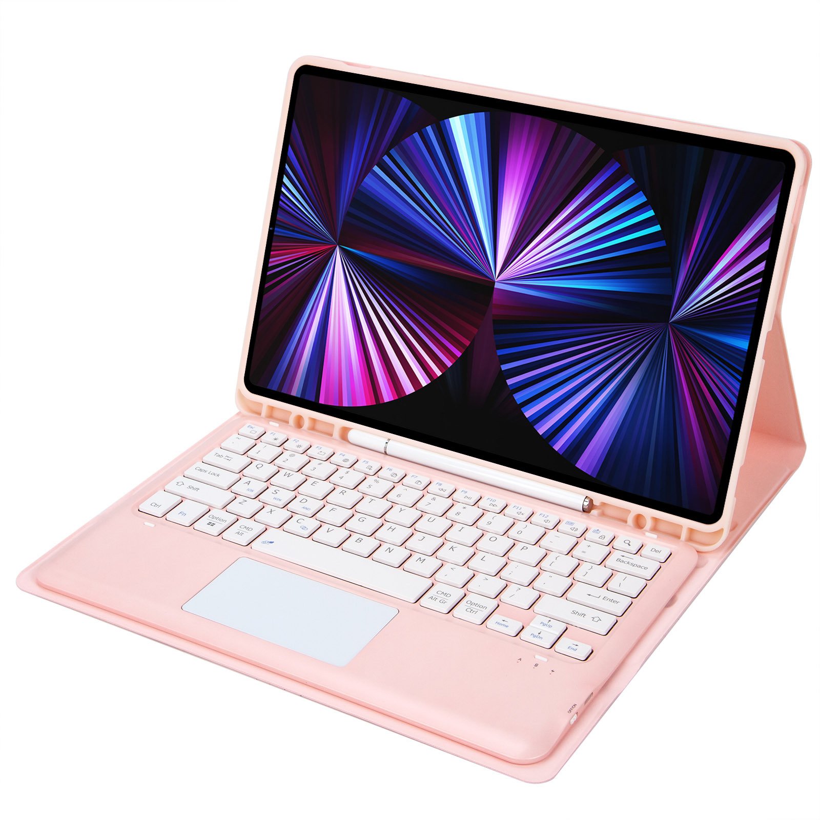 Popular Wireless Keyboard Case for Ipad Pro 12.9 with Pencil Holder Stand Magic Smart Touchpad Keyboard Cover