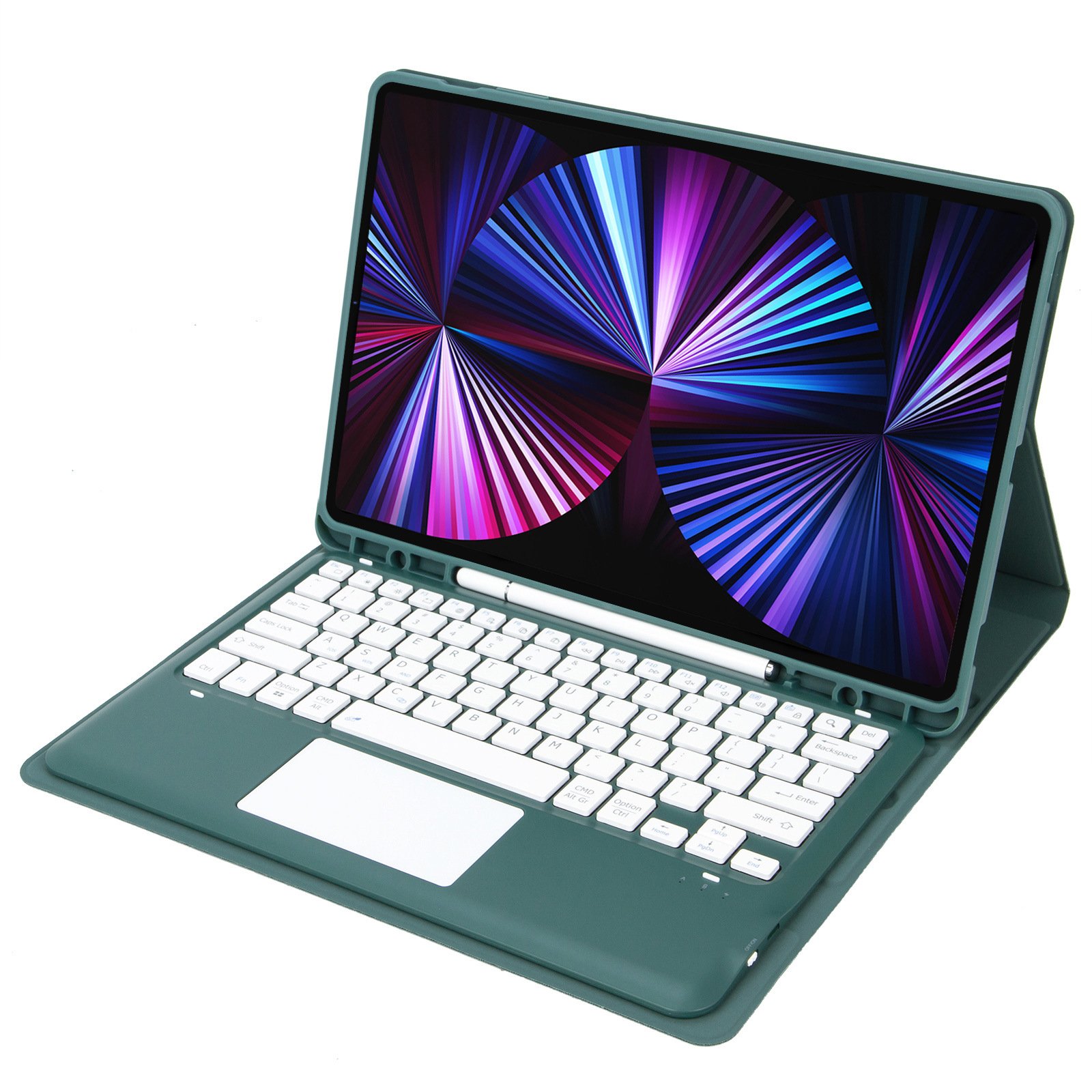 Popular Wireless Keyboard Case for Ipad Pro 12.9 with Pencil Holder Stand Magic Smart Touchpad Keyboard Cover