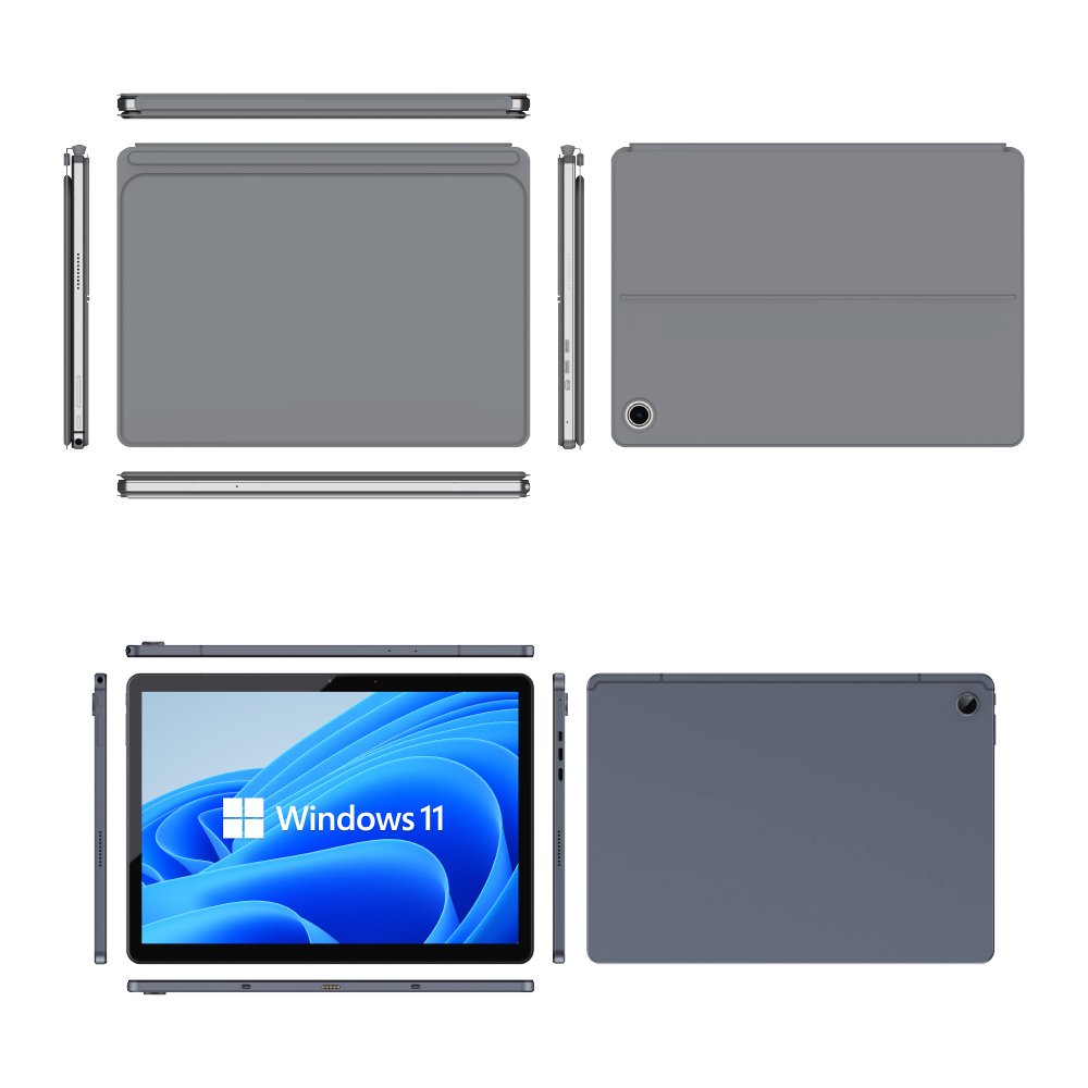 New 12 Inch 2 in 1 Windows 11 Dual Type-C Smart Touch Screen Display 2160x1440 IPs Tablet Laptop With Stylus Pen Keyboard