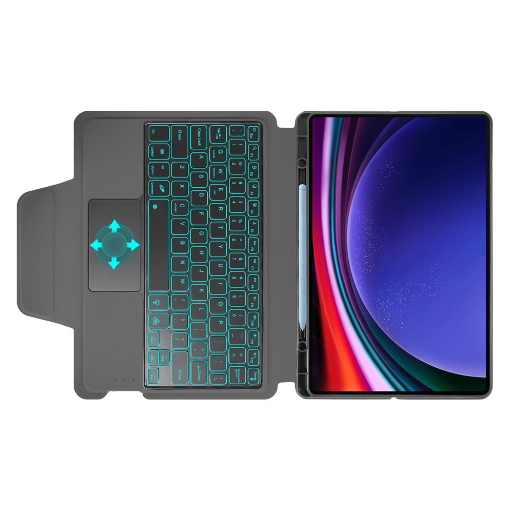 combo magic touchpad wireless keyboard case For Samsung galaxy tab S9 Plus 12.4 with removable back