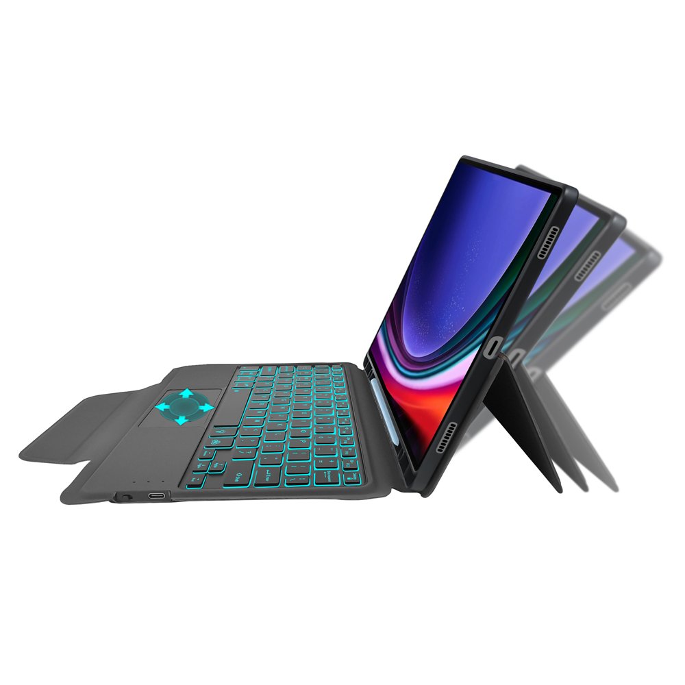 combo magic touchpad wireless keyboard case For Samsung galaxy tab S9 Plus 12.4 with removable back