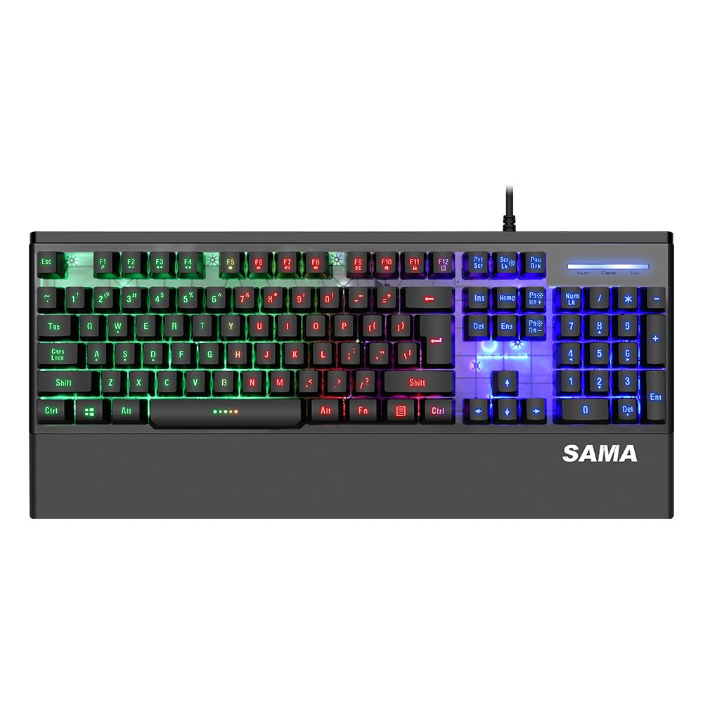 SAMA RGB Mouse and Keyboard Combos Teclado Gamer Kit Wired Gaming Keyboard and Mouse Set