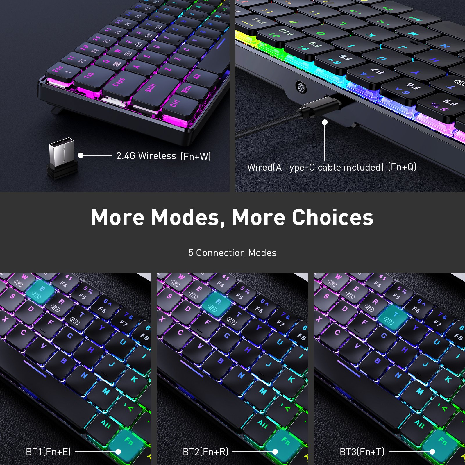Top End Small Wholesales OEM ODM Quality Guarantee Ergonomic Design Onikuma G29 Wireless Gaming Keyboard