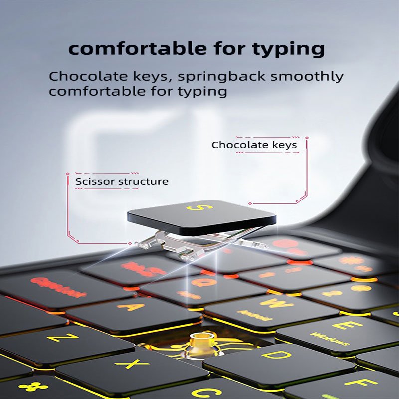 Wireless Smart Folio Keyboard Covers Cases For 2023 XiaoMi Pad 6 Touch Shaft Keyboard Cover with Smart Touchpad