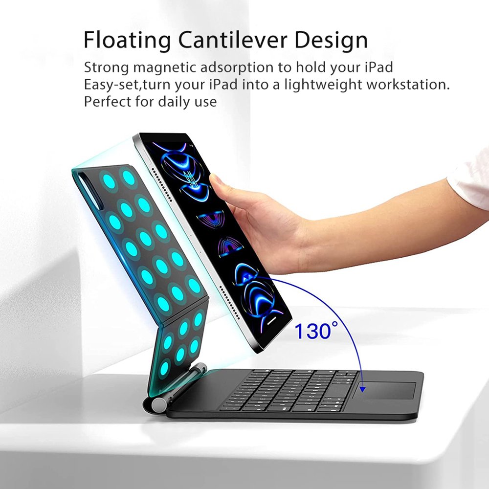 New Popular Wireless Magnetic Case Magic Tablet Keyboard For 2024 IPad Pro 11 Inch Tablet M2