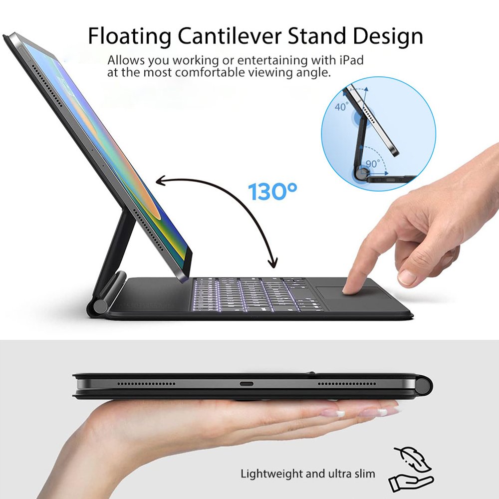 New Popular Wireless Magnetic Case Magic Tablet Keyboard For 2024 IPad Pro 11 Inch Tablet M2