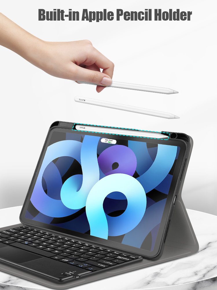 For ipad 10.9 2022 2020 Case with touchpad keyboard cover for ipad air 5/ 4 generation factory wholesale