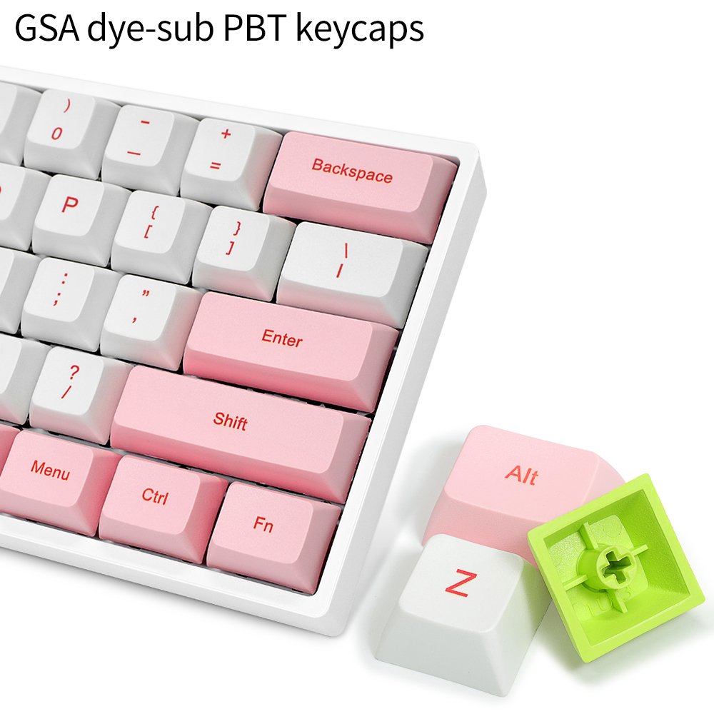Wholesale Skyloong sk61 gk61 colorful RGB 60% PBT keycaps Gateron switch hotswap gaming mechanical keyboard